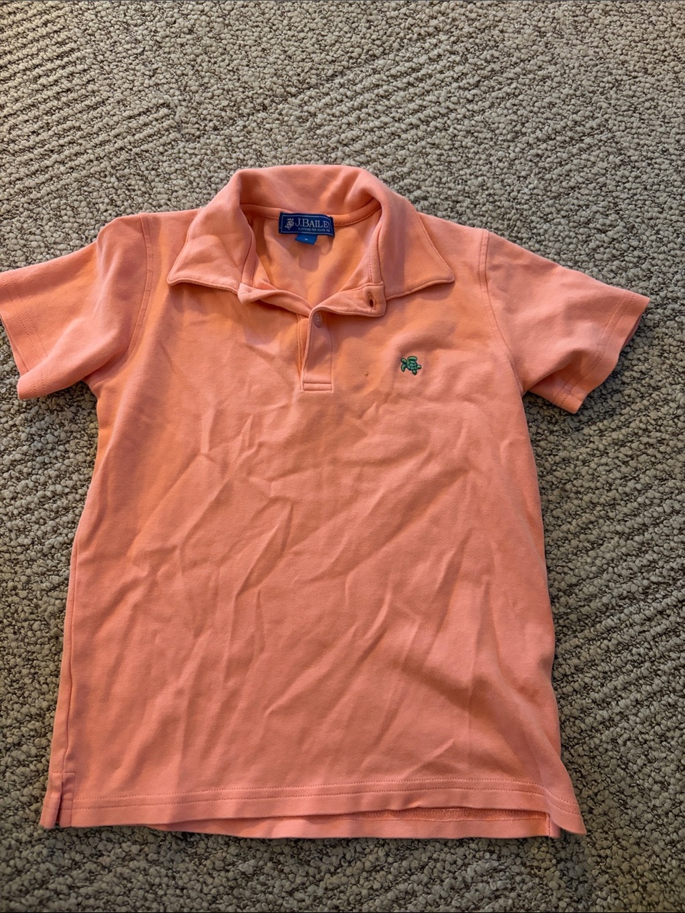 J. Bailey Kids' Polo Shirt in Coral Pink